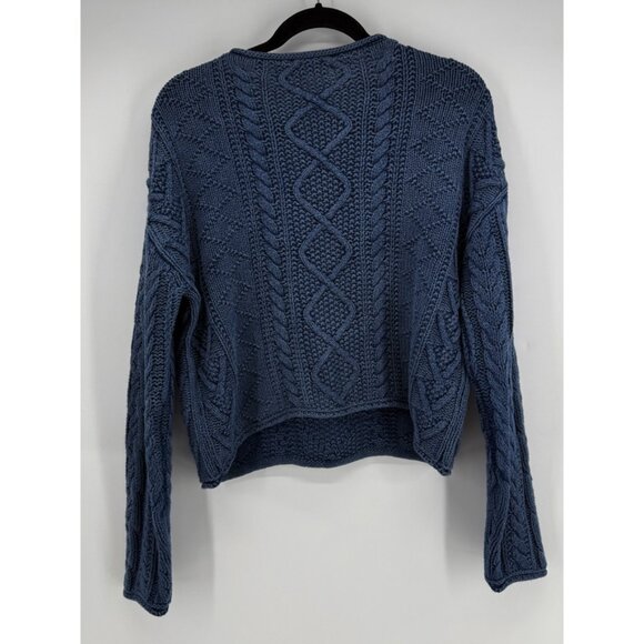 Polo Ralph Lauren Flag Aran-Knit Cotton Sweater XS - Picture 3 of 6